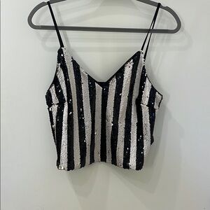 DO + BE sequin color changing top